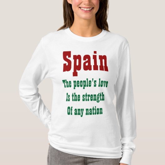 People's love spain t-shirts tシャツ (正面)