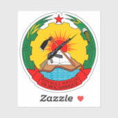 People's Republic of Mozambique emblem (1975-1982) シール (シート)