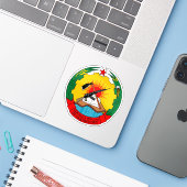 People's Republic of Mozambique emblem (1975-1982) シール (ノートパソコンとiPhone)