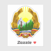 People's Republic of Romania emblem (1948-1952) シール (シート)