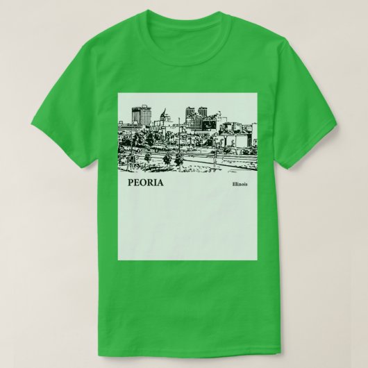 Peoria Illinois Tシャツ3 Tシャツ (デザイン正面)