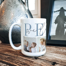 Pepaw We Love You 4 Photo Collage コーヒーマグカップ