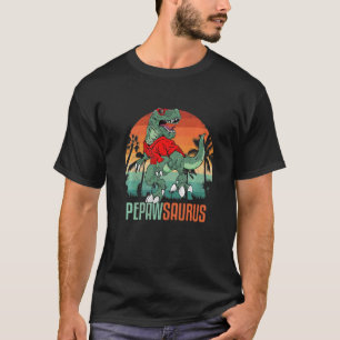 Pepawsaurus Rex Pepaw Saurus Dinosaur Wearing Sung Tシャツ