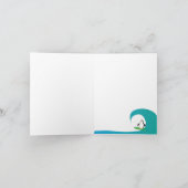 Pepeのサーファーのペンギンのサンキューカード サンキューカード (内部)