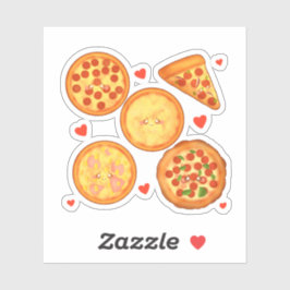 Peperroni，チーズとマルゲリータピザ シール