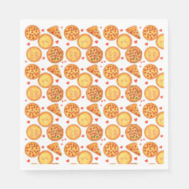 Peperroni，チーズとマルゲリータピザ スタンダードランチョンナプキン