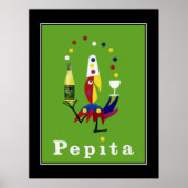Pepita Drink Vintage Poster ポスター (正面)