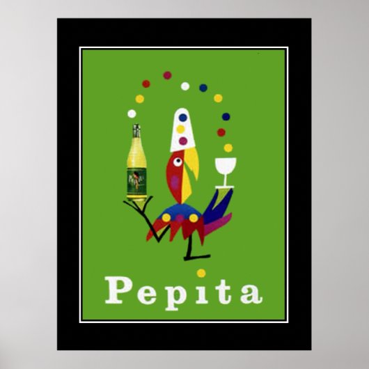 Pepita Drink Vintage Poster ポスター (正面)