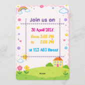 Peppa Pig Birthday Card for Kids | Personalized シーズンカード (裏面)