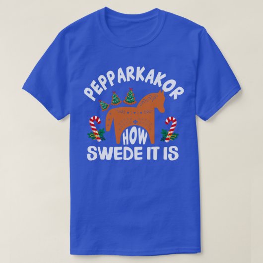 Pepparkakorそれがクリスマスの木おもしろいSである汗 Tシャツ (デザイン正面)
