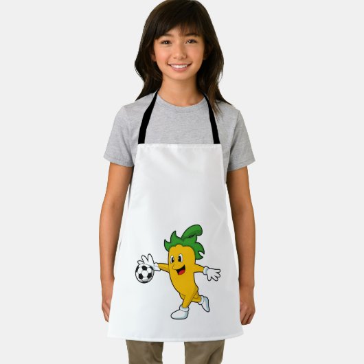 Pepperビーガンサッカー選手としてサッカー.PNG エプロン (インサイチュ)