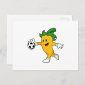 Pepperビーガンサッカー選手としてサッカー.PNG ポストカード (正面/裏面)