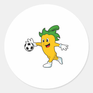 Pepperビーガンサッカー選手としてサッカー.PNG ラウンドシール