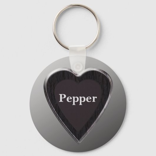 Pepper Heart Keychain by 369MyName キーホルダー (正面)