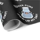 Pepper Puns私の日の食べおもしろい物プンダークBG ラッピングペーパー (ロールコーナー)