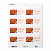 Pepper Relish保存ラベル2 ラベル (フルシート)