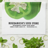 Pepper Seedパケットラベル キッチンタオル (折り畳み)