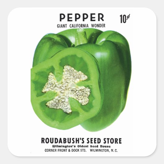 Pepper Seedパケットラベル スクエアシール (正面)