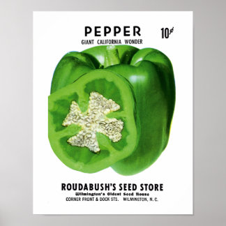 Pepper Seedパケットラベル ポスター