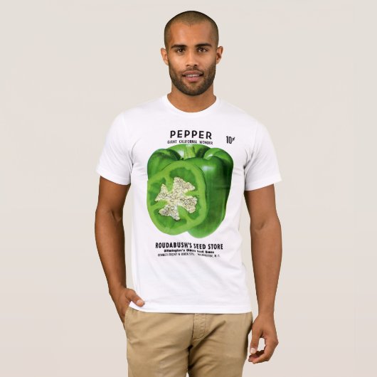 Pepper Seedパケットラベル Tシャツ (正面フル)