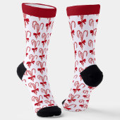 Peppermint Candy Cane All-Over-Print Socks ソックス