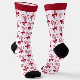Peppermint Candy Cane All-Over-Print Socks ソックス