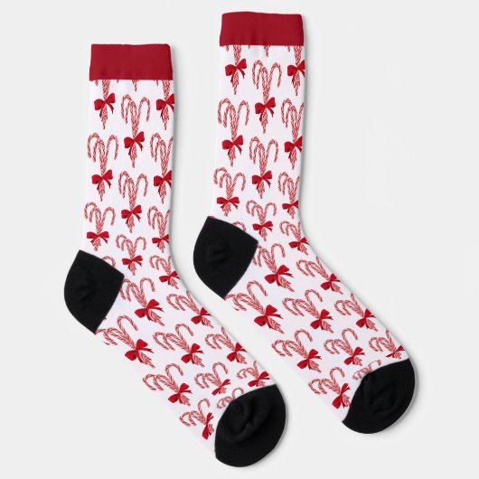 Peppermint Candy Cane All-Over-Print Socks ソックス (右)