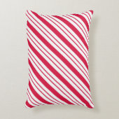 Peppermint Candy Cane Pillow アクセントクッション (正面(垂直))