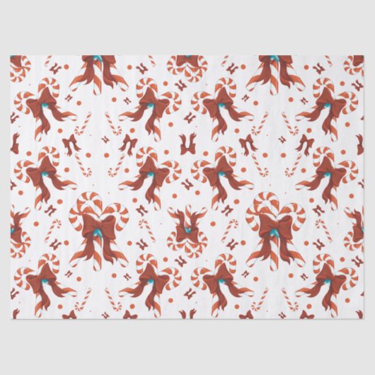 Peppermint Charm Wrapping Paper 薄葉紙 (正面)