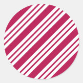 Peppermint Christmas Candy Stickers  ラウンドシール (正面)
