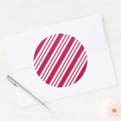 Peppermint Christmas Candy Stickers  ラウンドシール (封筒)