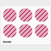 Peppermint Christmas Candy Stickers  ラウンドシール (シート)