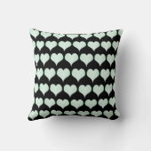 Peppermint Hearts Design クッション (裏面)