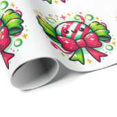 Peppermint Joy: Holiday Candy Character ラッピングペーパー (ロールコーナー)