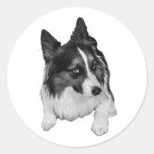 Peppermint Pocket Sticker ラウンドシール (正面)