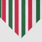 Peppermint Stick Stripes in Red, Green, and White 薄葉紙 (詳細)