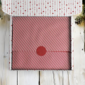 Peppermint Stripe Red and White Classic Christmas 薄葉紙