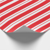 Peppermint Stripes Christmas Candy Cane  ラッピングペーパー (角)