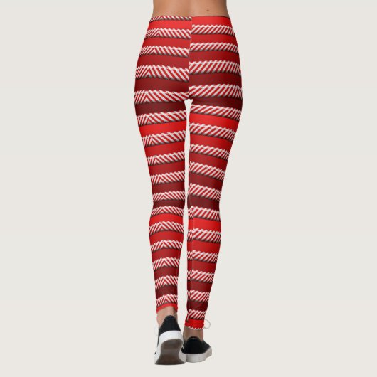 Peppermint Stripes Leggings レギンス (裏面)