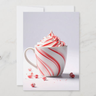 Peppermint Swirl Mug-Blank Card シーズンカード