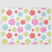 Peppermint Swirl Pattern – Colorful Candy Design 薄葉紙 (正面)