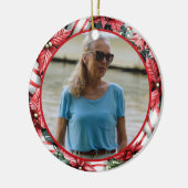 Peppermint Wreath ANY Photo セラミックオーナメント (左)