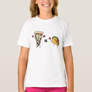 Pepperoniピザ対タコス: メキシコ人対イタリア語 tシャツ