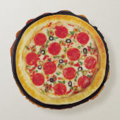 Pepperoniピザ ラウンドクッション (裏面)