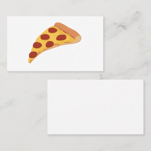 Pepperoni pizza 名刺 (正面/裏面)