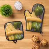 Peppers Aplenty! 鍋つかみ&鍋敷きセット (トップダウン)