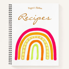 Pepper's Kitchen Boho Recipes Notebook ノートブック