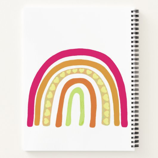 Pepper's Kitchen Boho Recipes Notebook ノートブック (裏面)