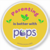 PEPSステッカーで子育てをもっと楽しく シール (正面)
