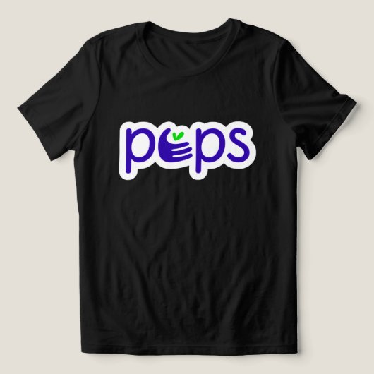 PEPS大人用半袖Tシャツ（ユニセックス） トライブレンドＴシャツ (デザイン正面)